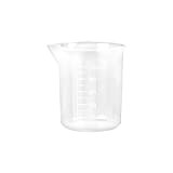 1/7 pièces tasse à mesurer graduée bécher gradué transparent fournitures de barre de cuisine pour tasse de cuisson liquide sans ...