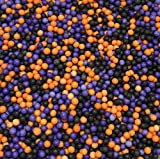 100g orange, violet et vert - Halloween effrayant mélange gothique - des centaines et des milliers - comestibles Cupcake Toppers ...