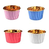 200 Pièces Moules de Cuisson en Papier d'aluminium, Caissettes Cupcakes, Moulle Mini Cupcakes, Caissettes Muffins Papier Aluminium pour Cupcakes et ...