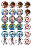 24 Disneys doc mcstuffins Cupcake Toppers by Coyote Party and print