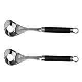 2pcs Meatball Spoon Ball Maker Stainless Steel Non- stick Meatballs Making Scoop With Plastic Handle for DIY Kitchen Bar Cooking ...