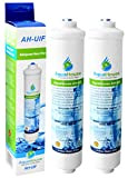 2x AquaHouse AH-UIF Compatible Filtre à eau pour réfrigérateur Samsung DA29-10105J, LG 5231JA2010B, Haier 0060823485A (Remplace les filtres externes uniquement)