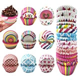 400 Pièces De Caissettes Cupcake Gobelets En Papier Colorés Moule Muffins Papier Pour Gâteaux Bonbons Pour Mariages, Fêtes d'Anniversaire, Adaptés ...