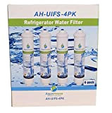 4x AquaHouse UIFS Filtre d'eau compatible pour réfrigérateur Samsung DA29-10105J HAFEX/EXP WSF-100 Aqua-Pure Plus (filtre externe uniquement)