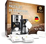 50 pastilles de détartrage Coffeeano XL pour machines à café. Pastilles de détartrage compatibles avec les machines de toutes les marques. ...