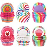 600 Pièces Caissettes Cupcake Cupcake Papier Cuisson Moules de Cuisson Antiadhésif et Jetables Caissettes à Cupcakes en Papier,Cupcake Papier Noel ...
