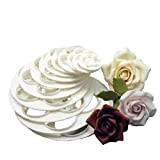 6pcs / Set Cutter Pétale De Rose, Gumpaste Fleurs Rose Cookie Moule pour Mariage, Anniversaire De Décoration De Gâteau