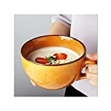 700ml Céramique Tasse à Soupe Petit Déjeuner Tasse Avec Anse,Large Grande Tasse à Café Micro Ondes Céréales Bol A Soupe ...