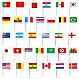 96 drapeaux cure-dents, coupe du monde 32, 32 pays, convient pour les fêtes de la coupe du monde, restaurants, bars, ...