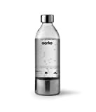 aarke Pack de 2 Bouteilles pour Machine à Soda Carbonator 3, sans BPA, détails en Acier (800ml), AASPB1-STEEL