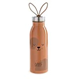 Aladdin Zoo Thermavac Stainless Steel Water Bottle 0.43L Chien – Boucle douce en silicone - Bouteille Réutilisable à Double Paroi ...