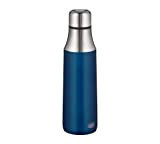 ALFI Bouteille Isotherme City Bottle Bleu 500 ML, Bouteille Isotherme en Acier Inoxydable, 100% étanche, même en Carbone, 5527.259.050, Bouteille ...