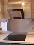 AluCouleur Fond de hotte/Crédence INOX Magnétique-9 Tailles-Hauteur 50 cm x (Longueur 120 cm)