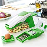 Always Fresh Kitchen Coupe et éplucheur de légumes, Acier Inoxydable, Vert, 13 x 34 x 13 cm, 6 unités