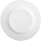 Amazon Basics Service de 6 Assiettes Plates en Porcelaine,10.5'