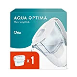 Aqua Optima Oria Carafe Filtrante et 1 Cartouche Filtrante Evolve+ 30 Jours, Capacité 2,8 litres, Pour la Réduction des Microplastiques, ...