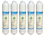 Aqua Quality Lot de 5 filtres à eau compatibles avec réfrigérateurs Samsung GE Daewoo LG Beko Bosch Hotpoint