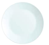 Arcopal Assiettes Plates Zelie 25 cm Opale Verre, Blanc