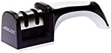 Arcos Aiguiseur, aiguiseur de couteaux à main, fabriqué en ABS + TPE, Rouleaux Céramique et Carbure Couleur Noir et Blanc