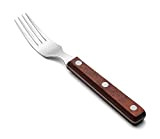 Arcos Couteaux de Table - Fourchette à Steak - Acier Inoxydable 18/10 et 195 mm - Manche Bois Comprimé Couleur ...