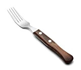 Arcos Couteaux de Table - Fourchette à Steak - Acier Inoxydable 18/10 et 225 mm - Manche Bois Comprimé Couleur ...