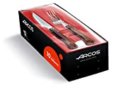 Arcos Couteaux de Table - Set de Couteaux à Steak 12 pièces (6 Couteaux + 6 Fourchette) - Acier Inoxydable ...