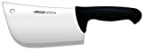 Arcos Séries 2900 - Couperet Couteau de Boucher - Lame Acier Inoxydable Nitrum 190 mm - Manche Polypropylène Couleur Noir