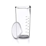 Arendo - Verre doseur en pastique gradué 600 ml et 20 onces - verre mesureur transparent - idéal pour les ...