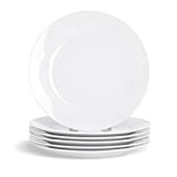 Argon Tableware Grandes Assiettes à Dessert cerclées/Petites Assiettes Blanches - 190 mm (7,5 Pouces) - Boîte de 6