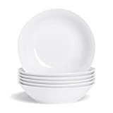 Argon Tableware Grands saladiers Blancs pour Les pâtes - 253 mm (10 Pouces) - Boîte de 6
