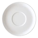 Arzberg Cucina Basic Casque 42100 – Ronds 14716 ROK Expresso Soucoupe, Porcelaine, Blanc, 15.4 x 15.4 x 9 cm