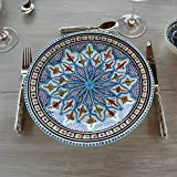Assiette plate Bakir turquoise - D 24 cm