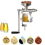 ATAAY Manual Oil Press Machine Nut Oil Extractor 304 Stainless Steel Physical Oil Pressing Machine Household Oil Expeller Peanut Nuts ...