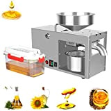 Automatic Oil Press Machine Stainless Steel Electric Oil Expeller Household Commercial Seed Oil Extractor 3-5 Kg/H for Avocado Coconut Flax ...