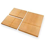 BAMBUMI Set de planches à découper, surface de coupe en un seul morceau de bois de bambou, planche à découper ...