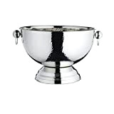 BARCRAFT KitchenCraft Footed Metal Champagne Cooler/Punch Bowl