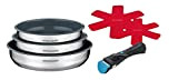 Batterie de cuisine - Casserole - Batterie casserole - Set de poeles et casseroles tous feux - Lot de 3 ...