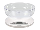 Beper BP.802 Balance de cuisine numérique, bol transparent amovible, aliments solides et liquides, capteur haute précision, jusqu'à 5 kg, écran ...