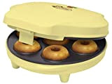 Bestron Appareil à Donuts au Design Rétro, Sweet Dreams, Revêtement Anti-Adhésif, 700 Watts, Couleur: Jaune