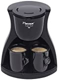 Bestron Duo-Kaffeemaschine inkl. 2 Tassen, Für gemahlenen Filterkaffee, 450 Watt, Schwarz