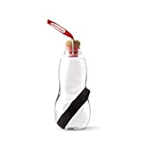 Black+Blum EG004 Good Filter Water Bottle Carafe d'eau Filtrante Transparent/Rouge 24 x 8,5 x 24 cm