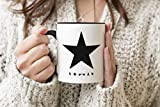 Black Star David Bowie Last Rock King Black Handle Mug Coffee Tea Mug 312ml Cup