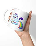 BLAK TEE Rainbow Unicorn Poop Porcelain Coffee and Tea Mug 330 ml