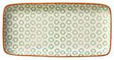 Bloomingville Assiettes de Service Emma - rectangulaire Plate Longues Couleur L 31 x H 3 x W 15,5 cm, Vert, ...