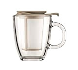 Bodum yO-yO Sable Transparent thé 1pièce (s) Tasse et Mug – Tasse/Gobelet (thé, créer, 0,35 l, Sable, Transparent, Verre, de Plastique, 1 pièce (s))
