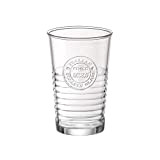 Bormioli Officina Confezione Bicchieri - Lot de 4 Verres, Transparents, 8 x 8 x 12,3 cm