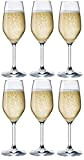 BORMIOLI ROCCO DIVINO - Set de 6 coupes à champagne en "Cristal Star", set de 6 verres élégants, Lavable au ...