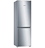 Bosch KGN36NLEA Série 2, Réfrigérateur combiné pose-libre - 305L - L 60cm x H 186cm - Inox Argent