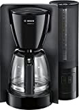 Bosch tka6 a043 Machine à café Comfort Line, Verseuse en verre, Circuit de automatiquement endab 20/40/60 minutes au choix, 1200 W, noir