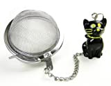 Boule à thé "Petit Chat noir" en acier inoxydable Ø env. 5 cm